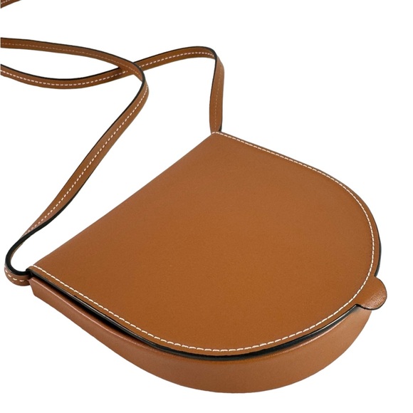 LOEWE Tan Leather Mini Heel Crossbody Pouch Bag Made in Spain - Picture 12 of 13